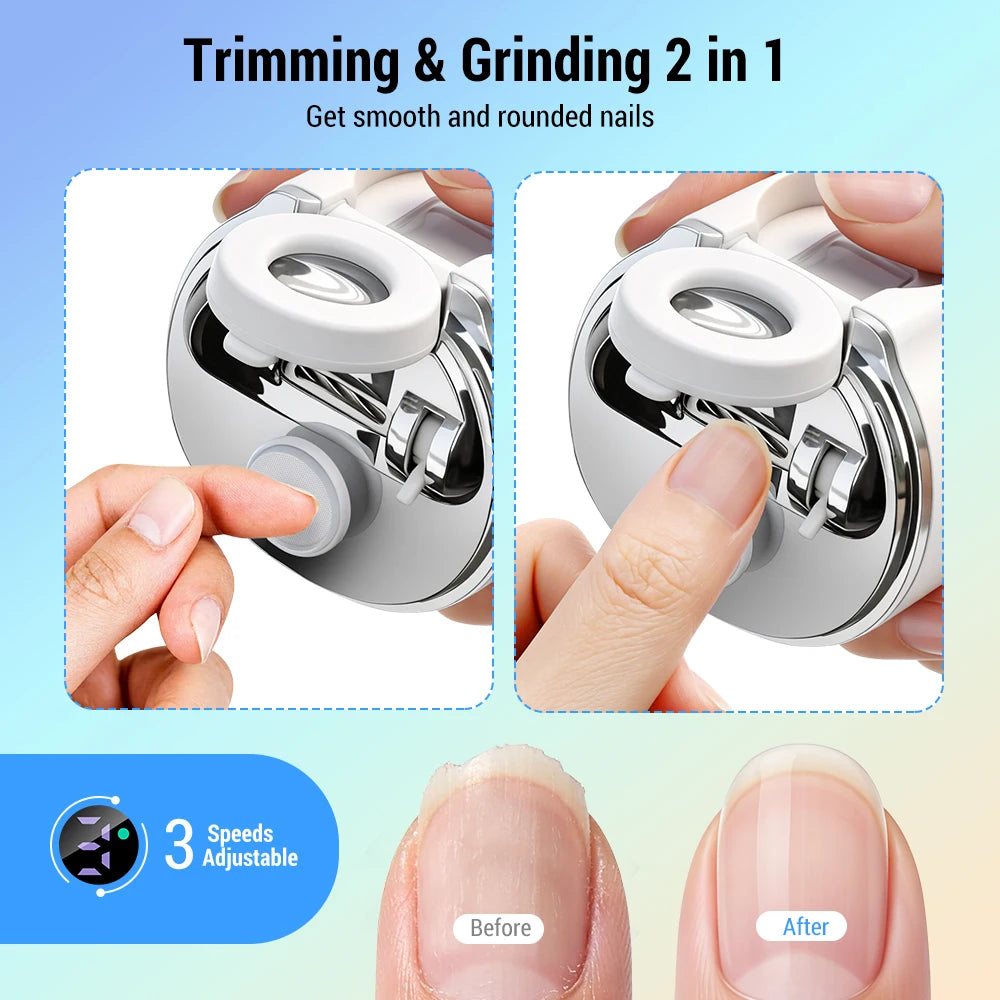 Electric Nail Clipper and Automatic Trimmer for Seniors and Children at Home