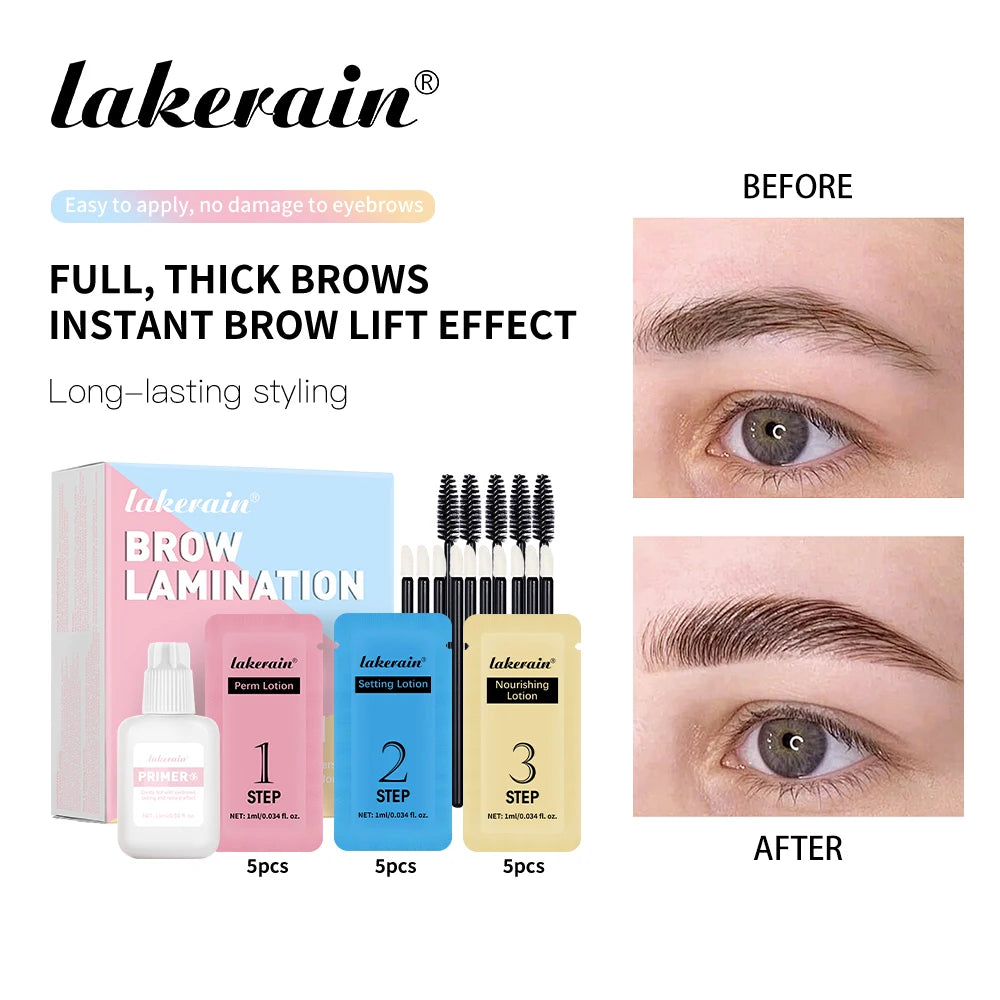 Brow Lamination Kit and Eyebrow Perm Set for Professional Salon Style Brows