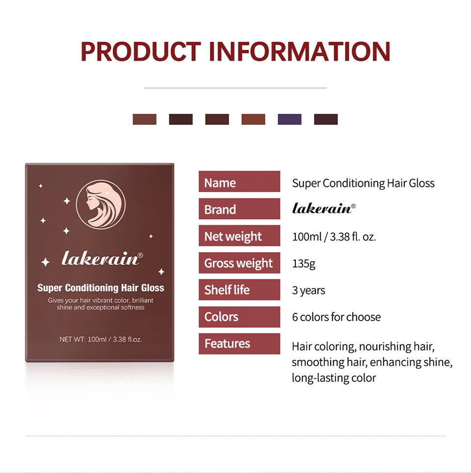 Super Conditioning Hair Gloss and Semi Permanent Hair Glaze for Vibrant Shine - 15