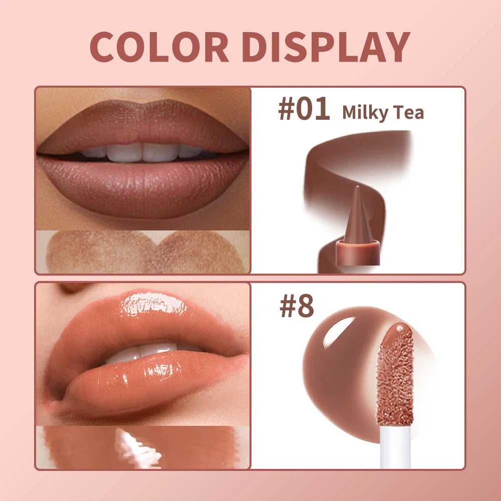 Lip Liner and Lip Gloss Set for Daily Makeup and Precision Lip Contouring - 3