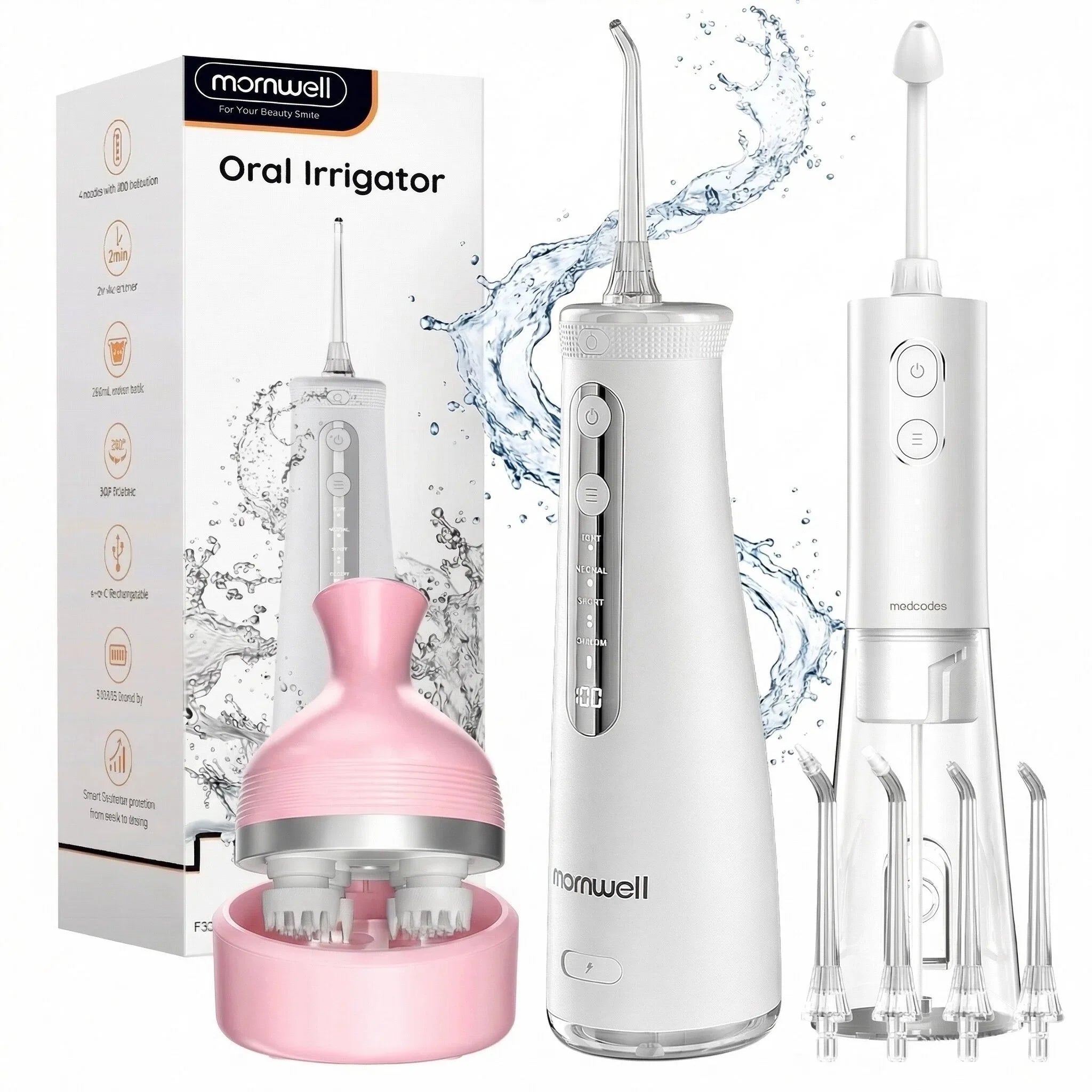Water Flosser and Nasal Irrigator Kit for Daily Oral and Sinus Hygiene Routine - 1