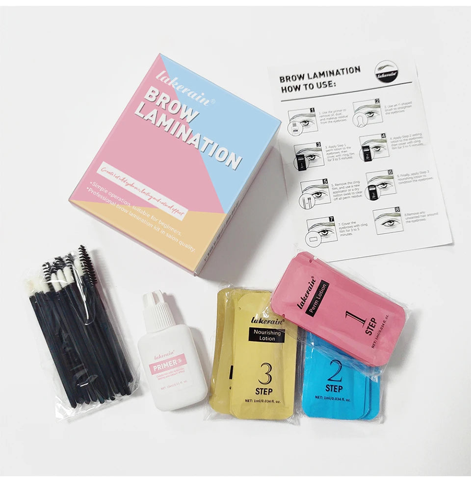Brow Lamination Kit and Eyebrow Perm Set for Professional Salon Style Brows