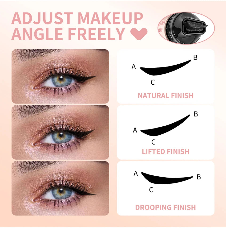 Waterproof Eyeliner Stamp and Winged Eye Makeup Tool for Quick Daily Application