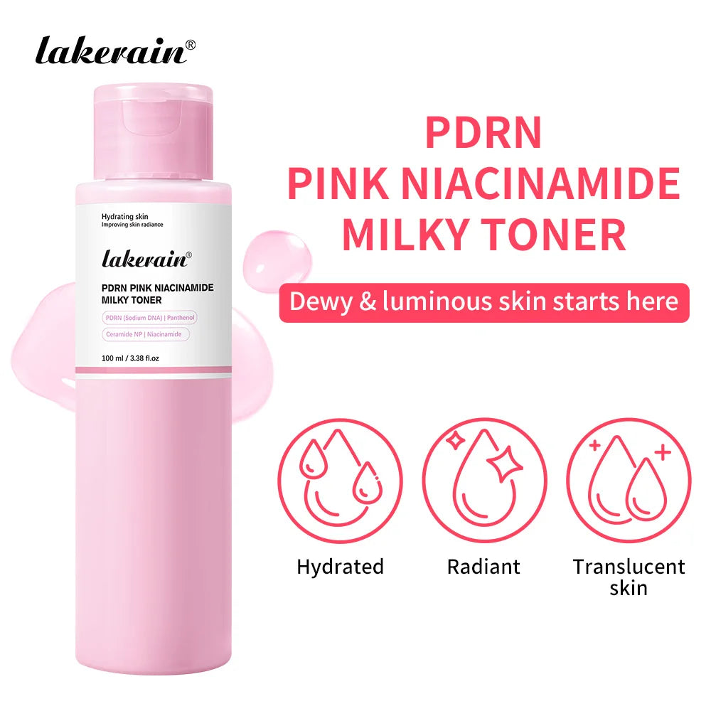 PDRN Niacinamide Toner and Milky Facial Lotion for Glowing Daily Skincare - 2