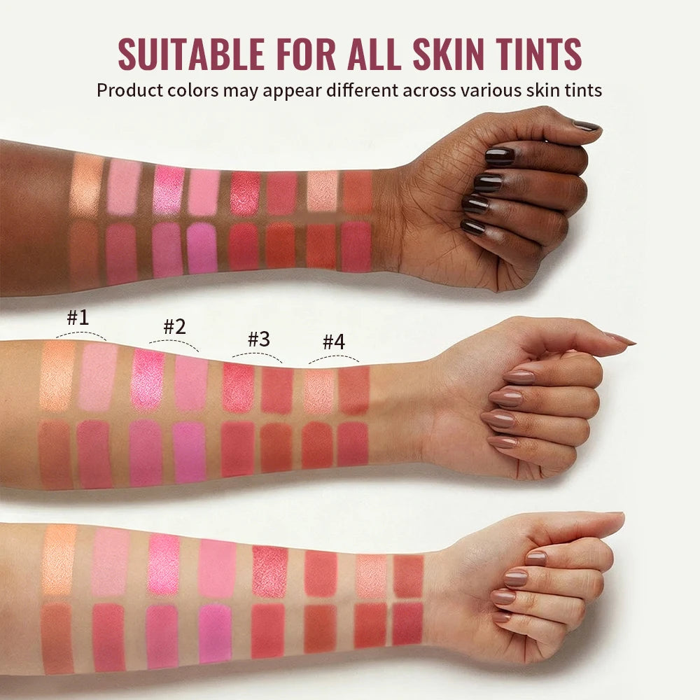 Blush Palette and Face Powder Makeup for Natural Daily Glow and Soft Focus Finish