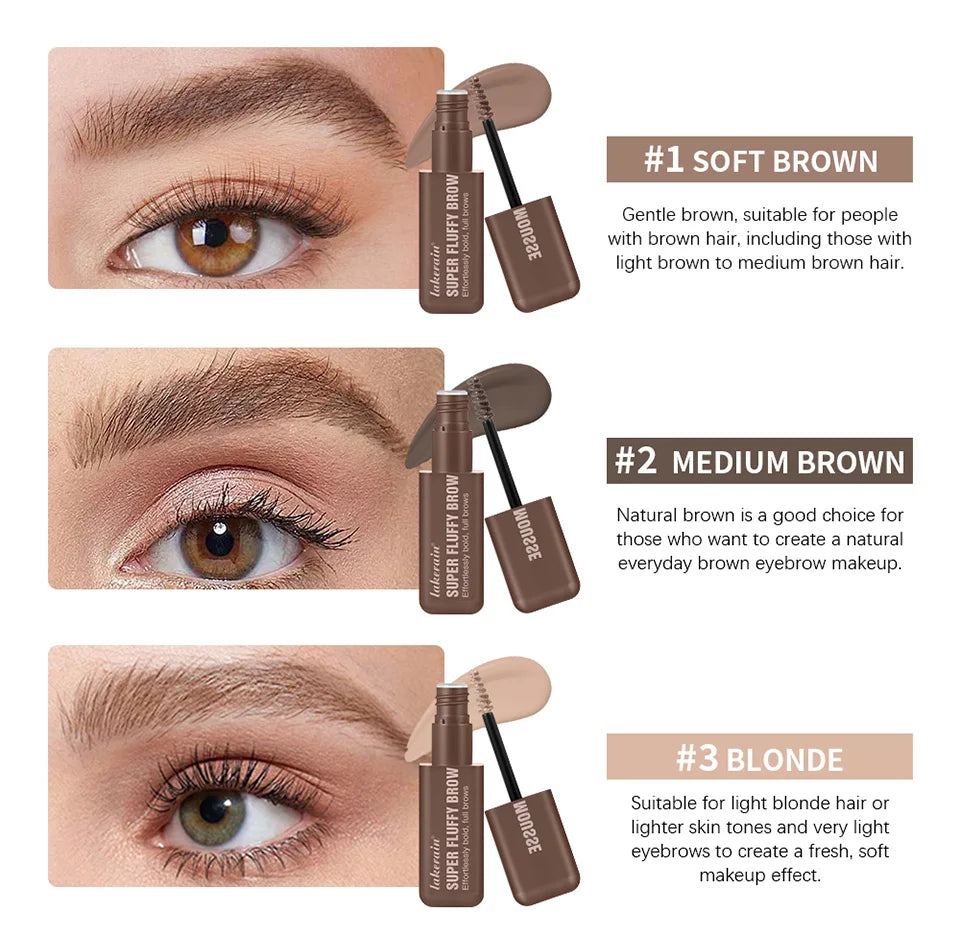 Eyebrow Mousse and Volumizing Brow Gel for Natural Full Brows Daily Makeup - 9