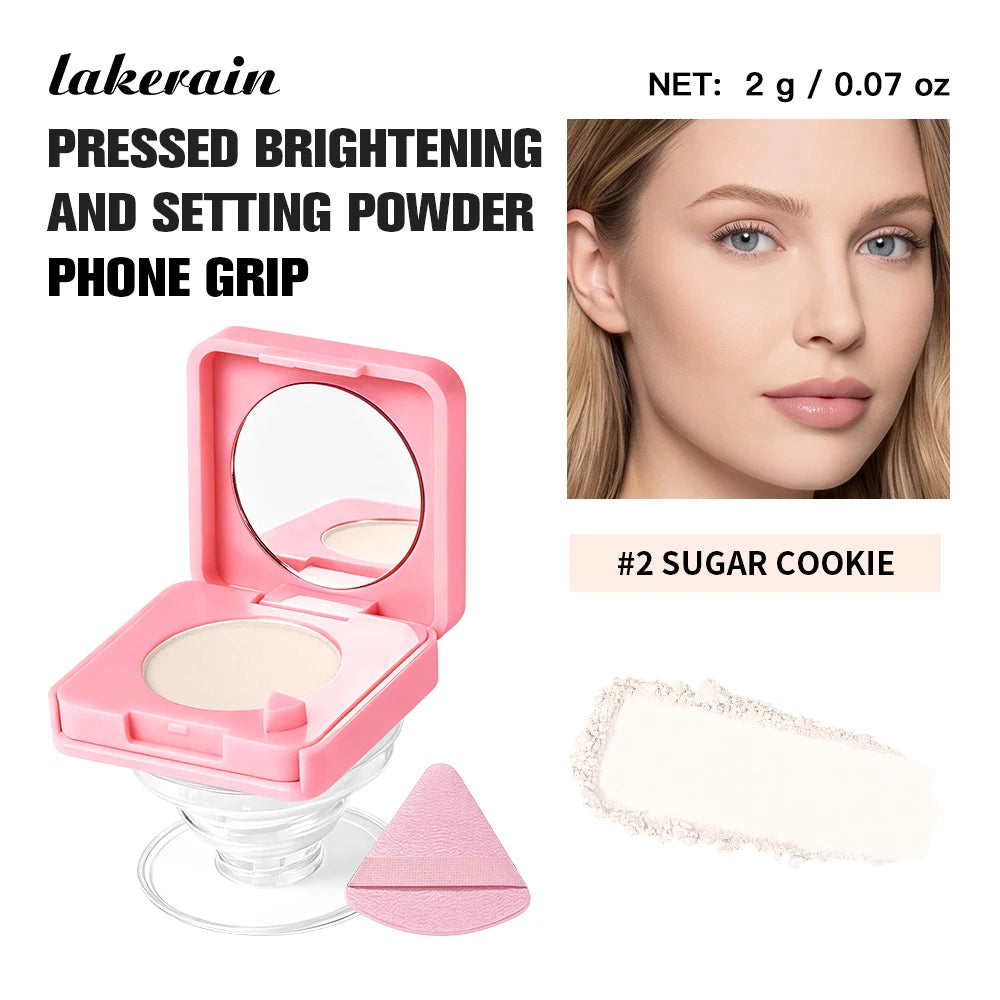 Pressed Powder and Setting Compact for smooth makeup touchups on the go