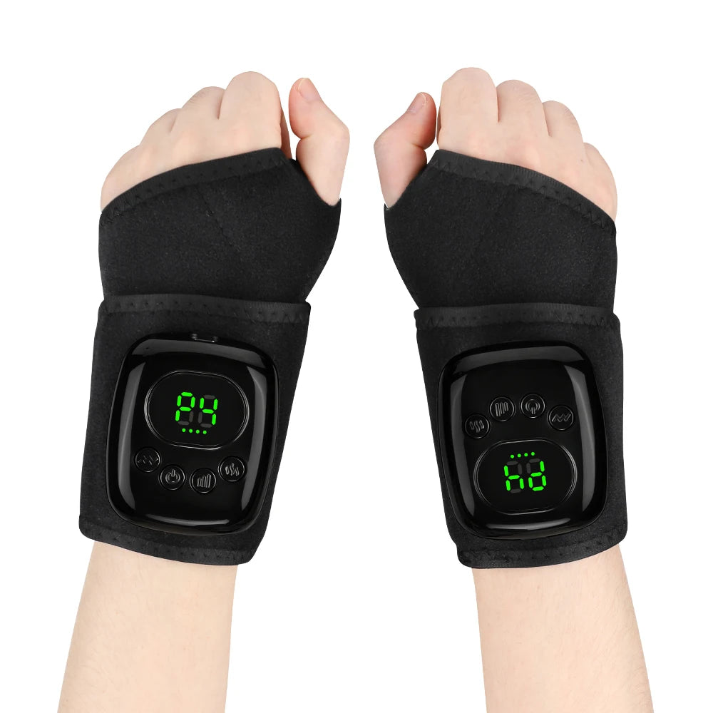 Cordless Wrist Massager and Heated Hand Wrap for Daily Relaxation and Muscle Relief