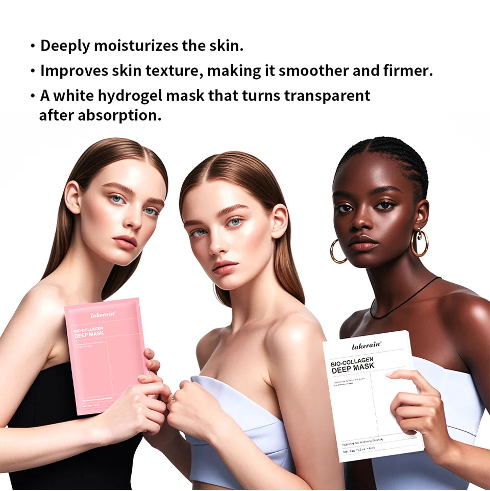 Bio Collagen Face Mask and Deep Hydrating Sheet for Overnight Skin Rejuvenation