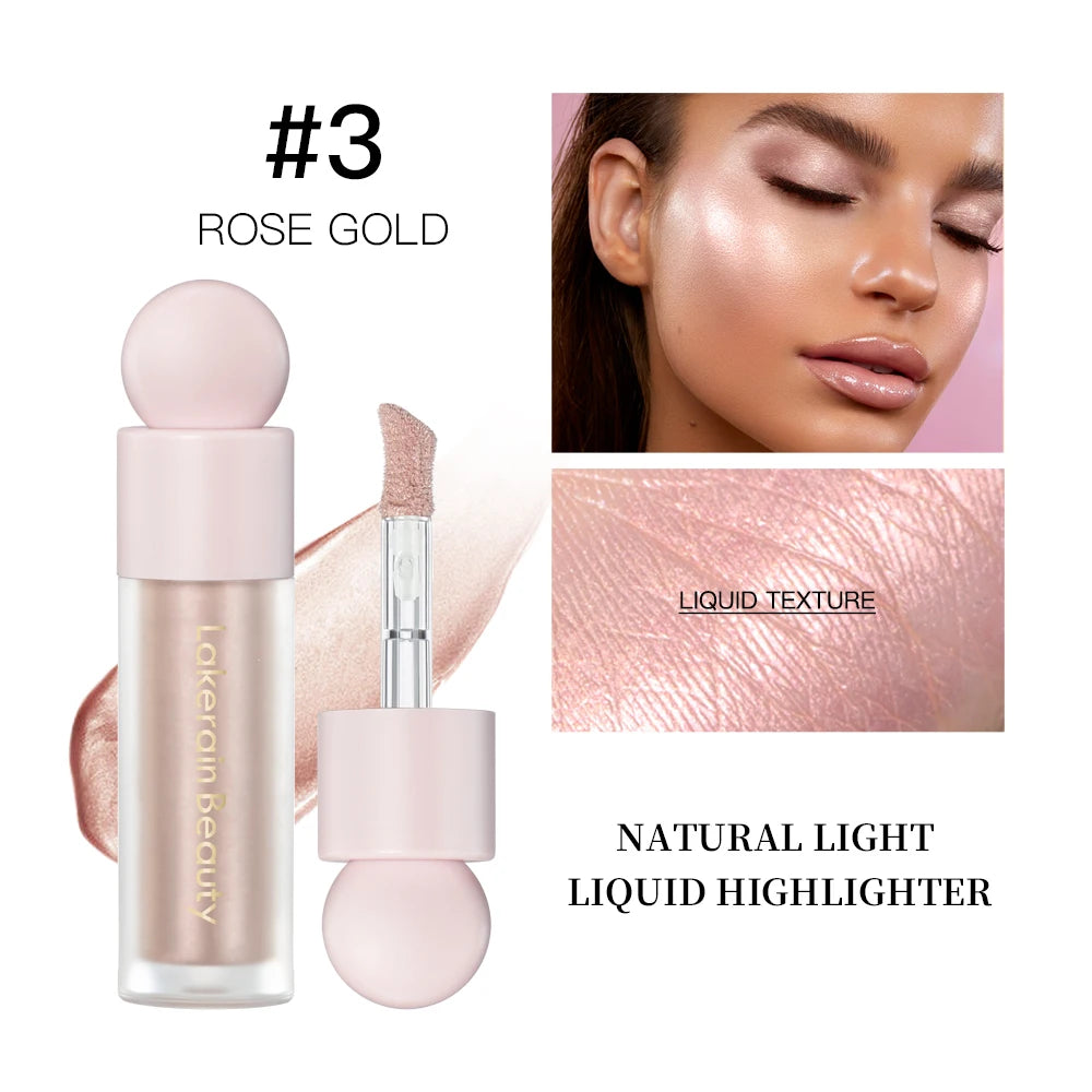 Liquid Highlighter and Shimmer Makeup Luminizer for Radiant Glow and Beauty
