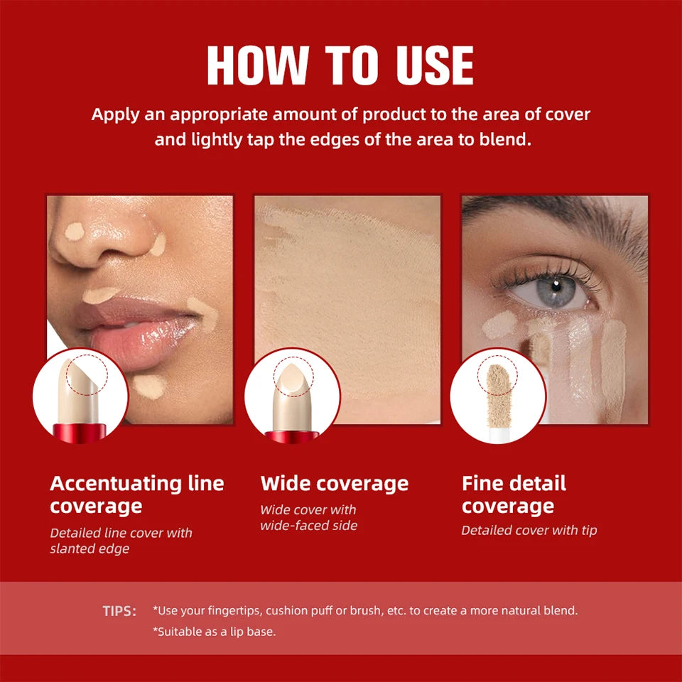 Glide and Hide Blurring Concealer and Full Coverage Foundation for Daily Makeup - 13