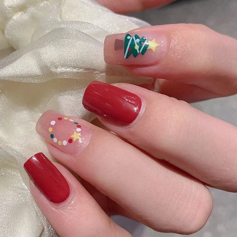Christmas Nail Sticker and Holiday Gel Wrap for Winter Party Decorations - 4