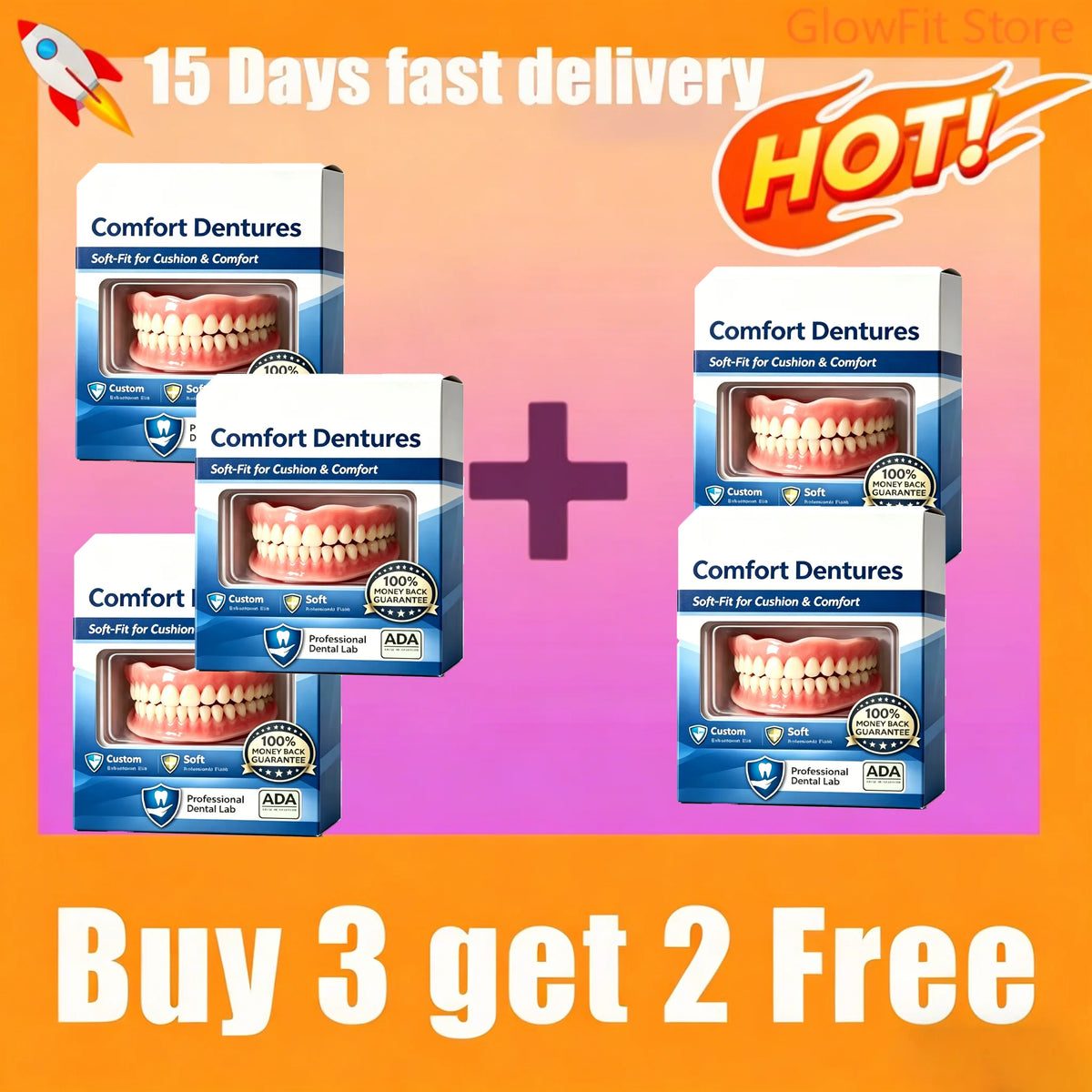 Natural Dentures and Cosmetic Fake Teeth for Instant Confidence and Daily Smile
