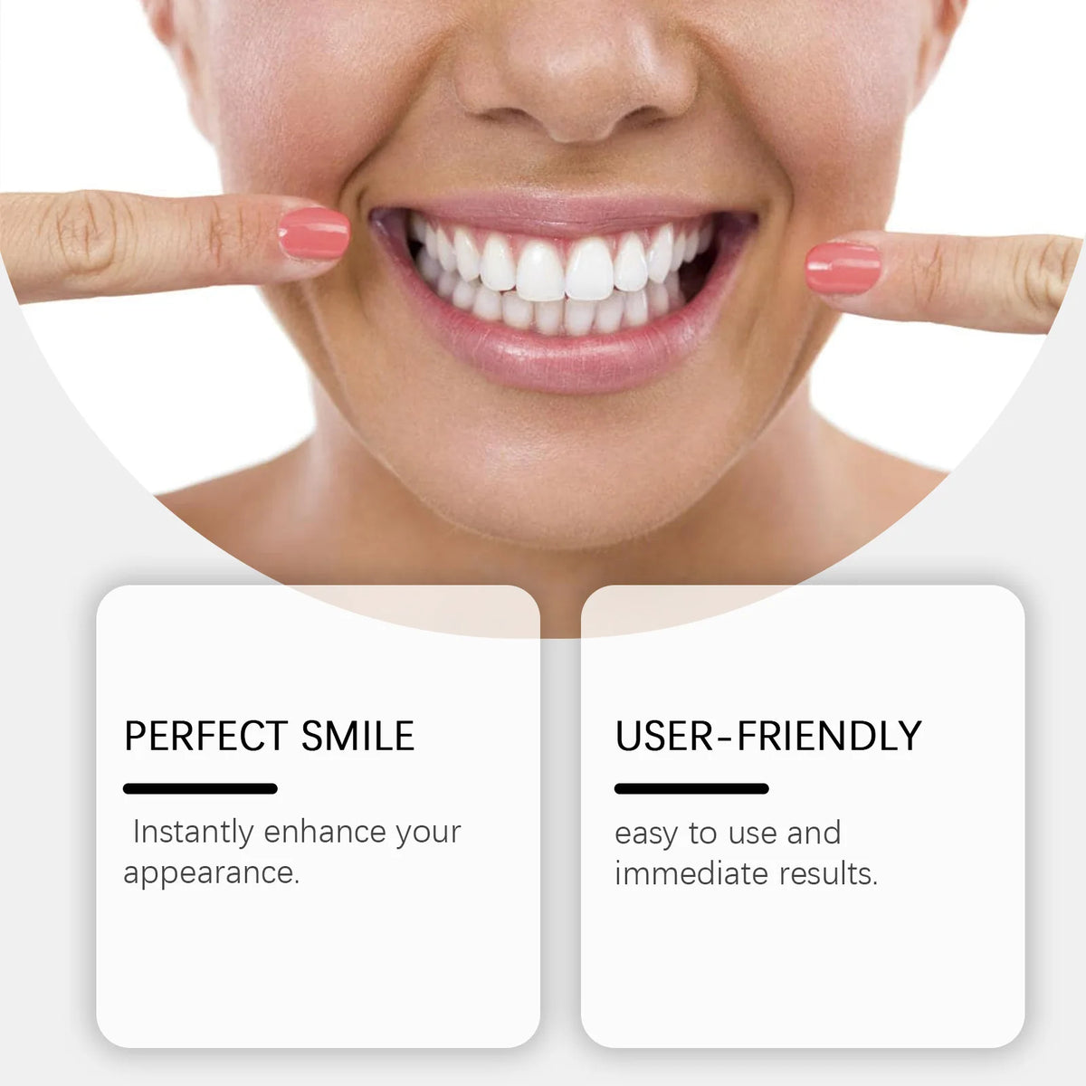Soft Silicone Denture Kit and Fake Teeth Set for Natural Smile and Tooth Restoration