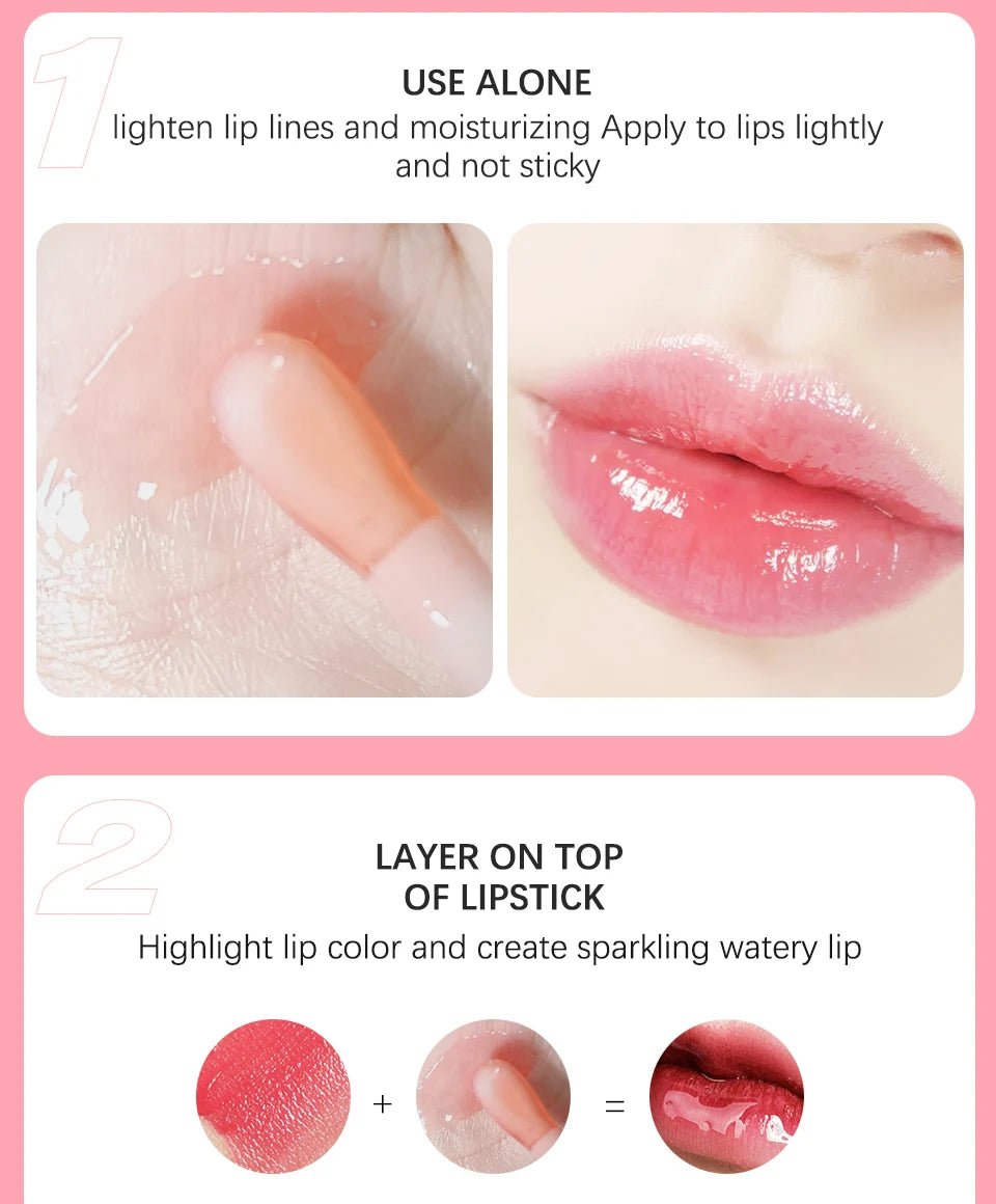 Lip Oil Plumping Lip Gloss and Hydrating Tinted Lip Glow for Daily Makeup Routines