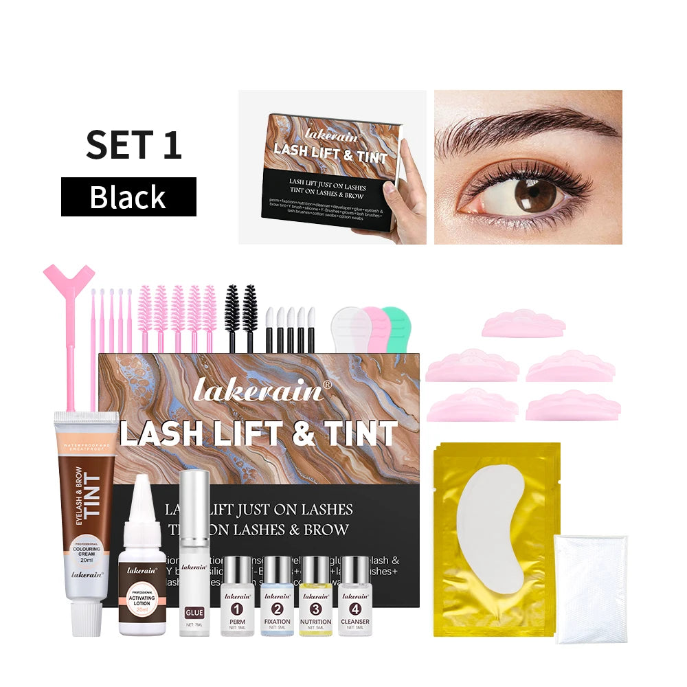 Eyelash Perm and Tint Kit or Lash Lifting Set for Professional Home Beauty - 18