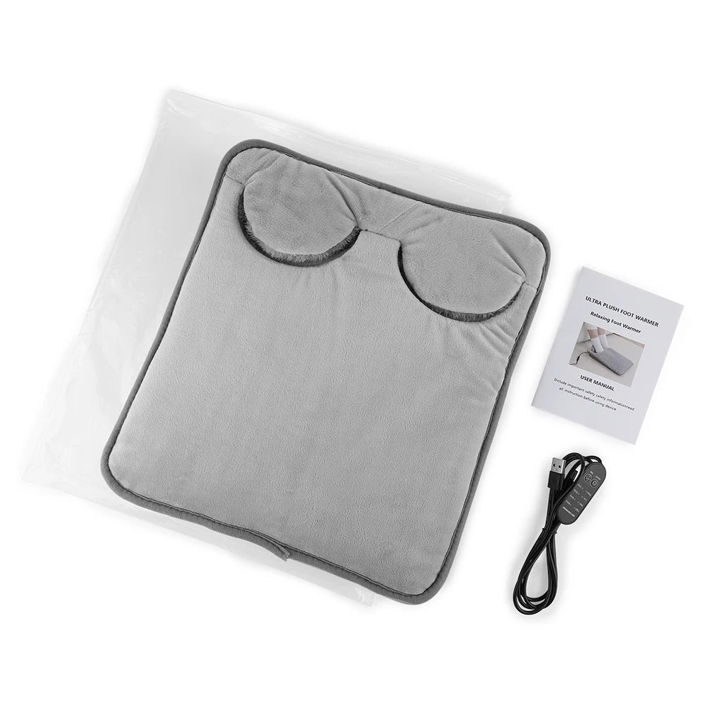 Electric Foot Warmer and Heated Cushion for Relaxing at Home or Office Work - 16
