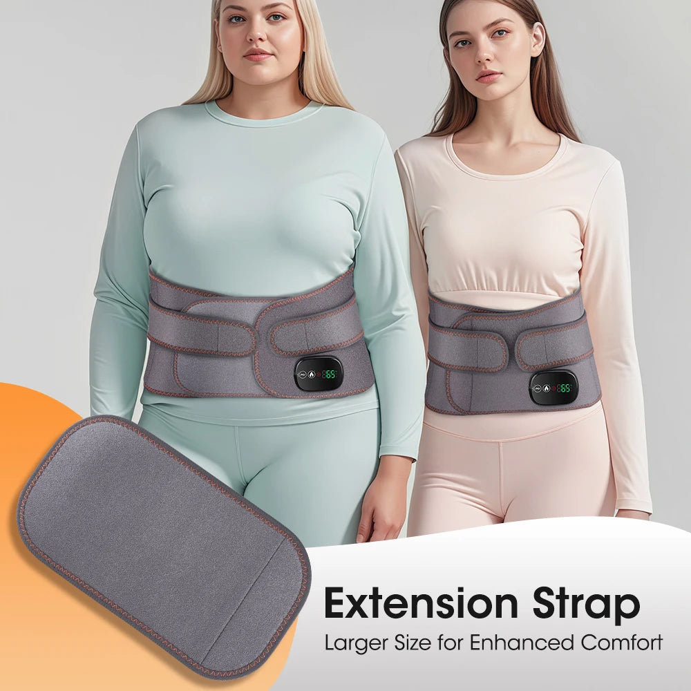 Heated Waist Massager and Vibration Back Support for Daily Relaxation and Comfort