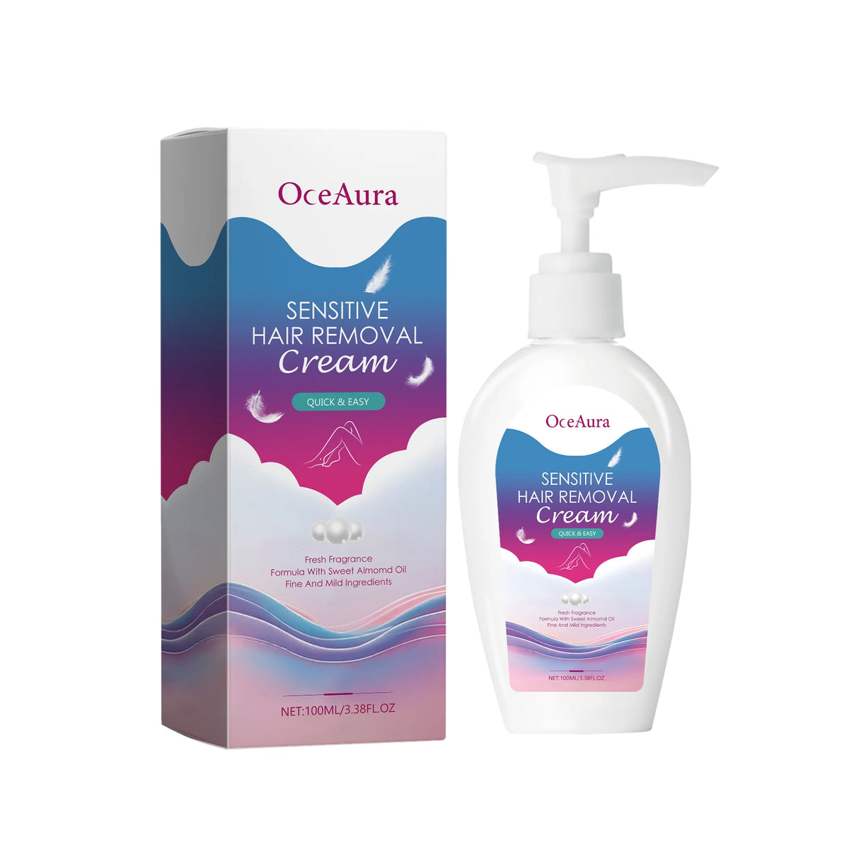 Hair Removal Cream and Depilatory Lotion for Painless Grooming and Smooth Skin