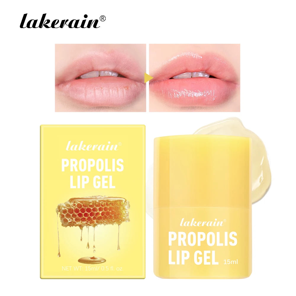 Propolis Lip Gel and Hydrating Lip Mask for Overnight Repair and Dry Lip Care