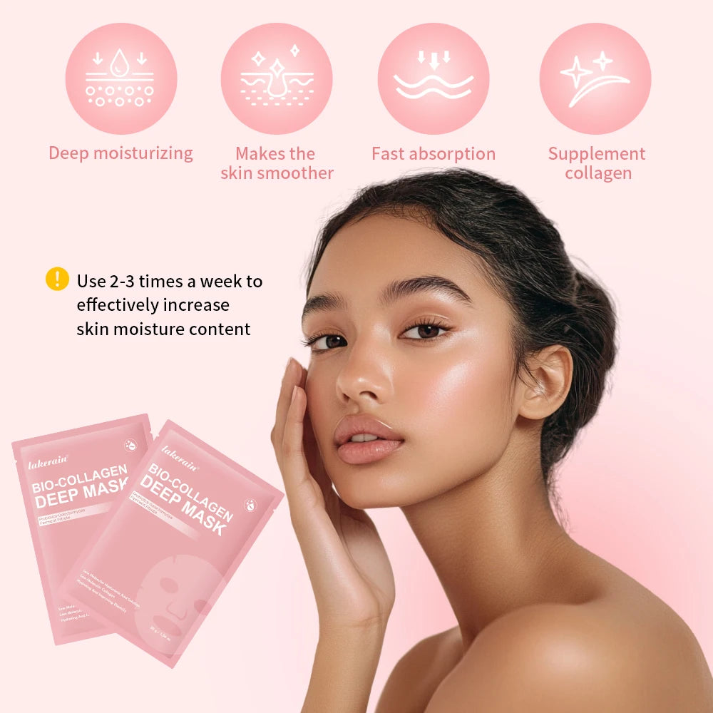 Collagen Deep Face Mask and Hydrating Overnight Sheet for Radiant Skin Care - 2