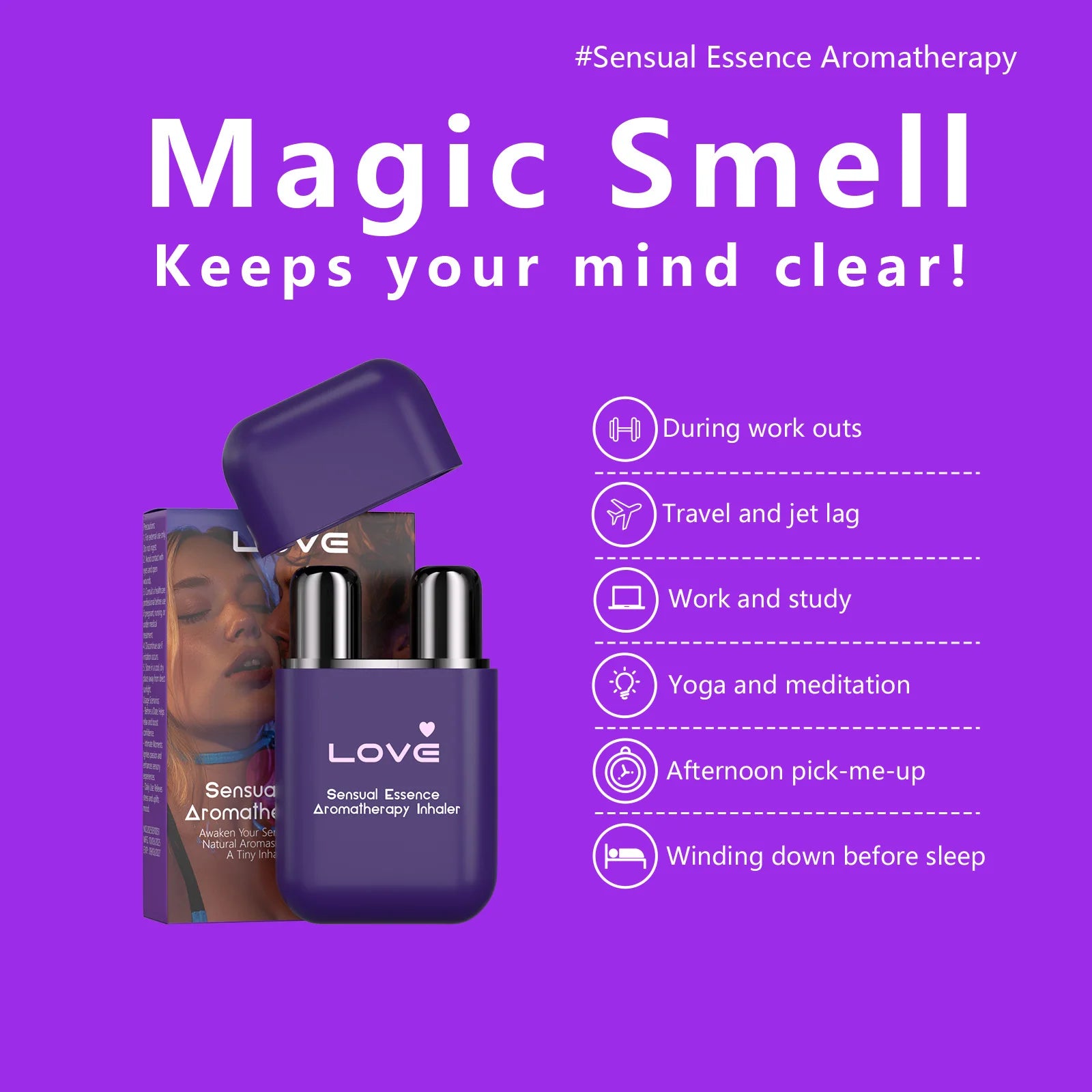 Double Hole Essential Oil Inhaler and Aromatherapy Stick for Daily Fatigue Relief - 5
