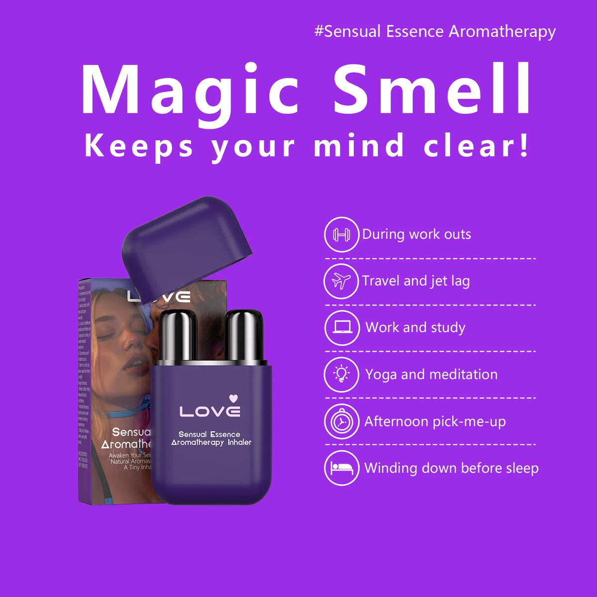 Double Hole Essential Oil Inhaler and Aromatherapy Stick for Daily Fatigue Relief