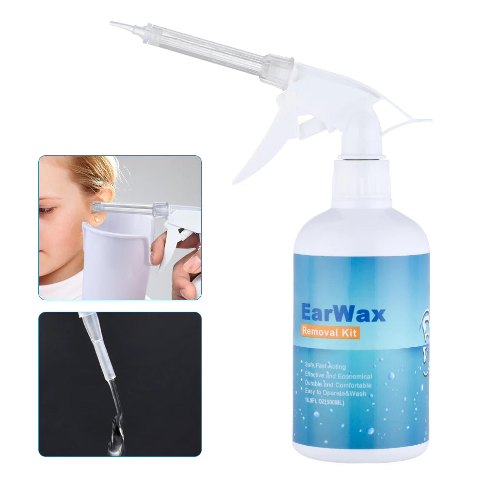 Electric Ear Wax Removal System and Ear Irrigation Cleaner for Home Ear Care Use