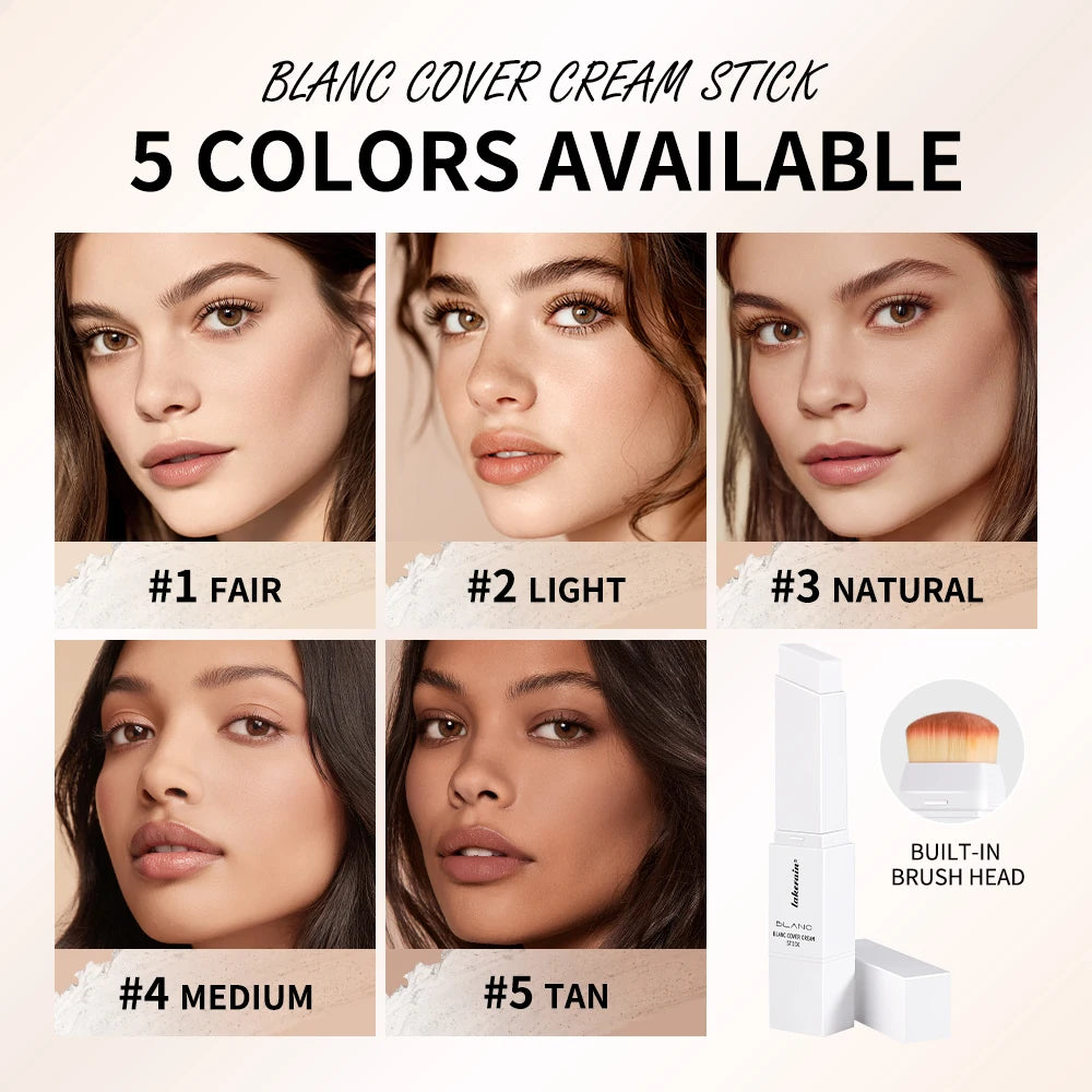 Blanc Cover Cream Stick and Color Changing Foundation for Natural Daily Makeup