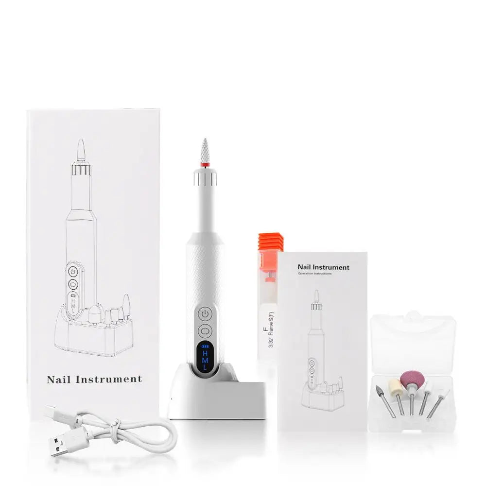 Cordless Nail Drill and Electric Nail File for Salon Quality Manicure at Home