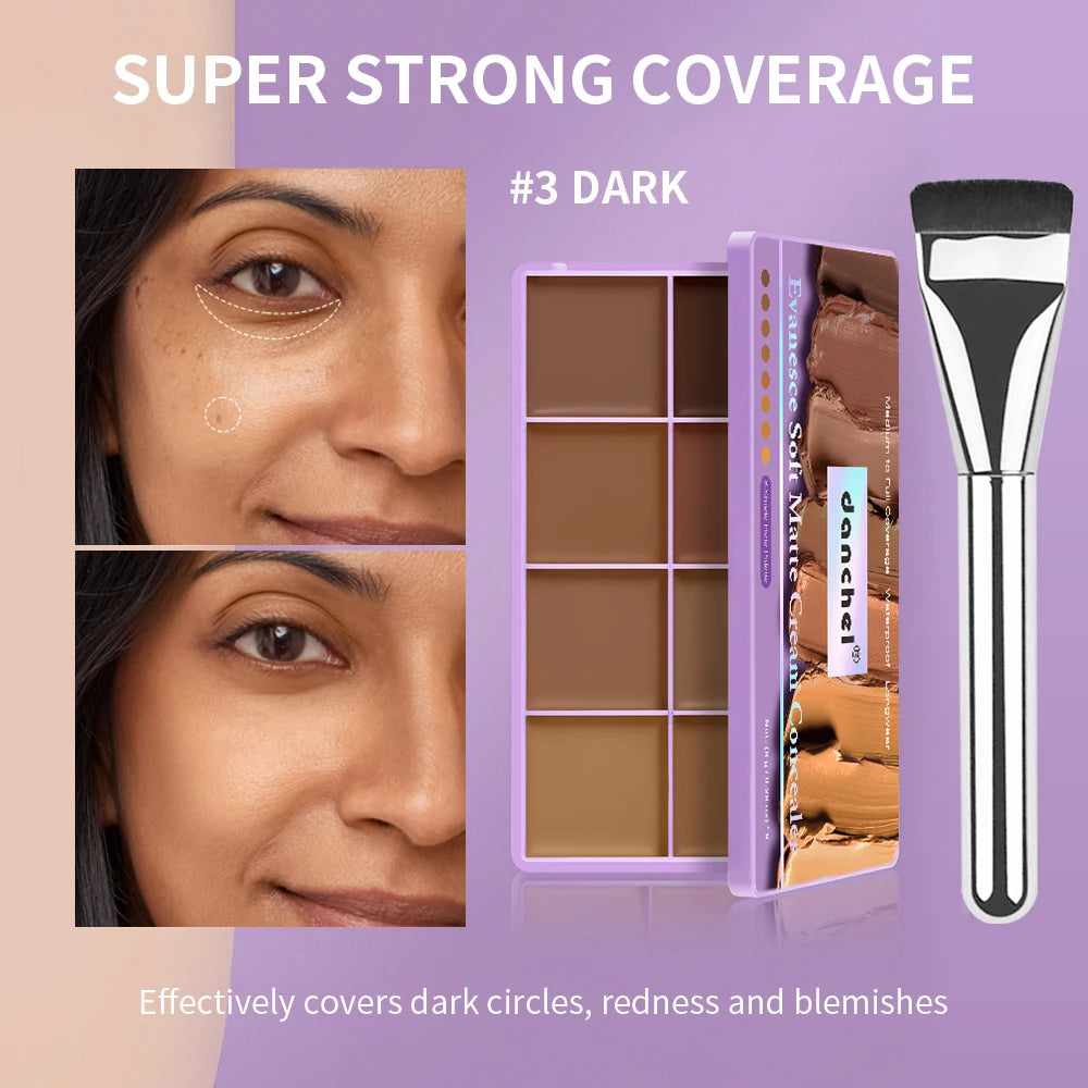 Cream Concealer Palette and Makeup Contour Kit for Flawless Daily Face Sculpting