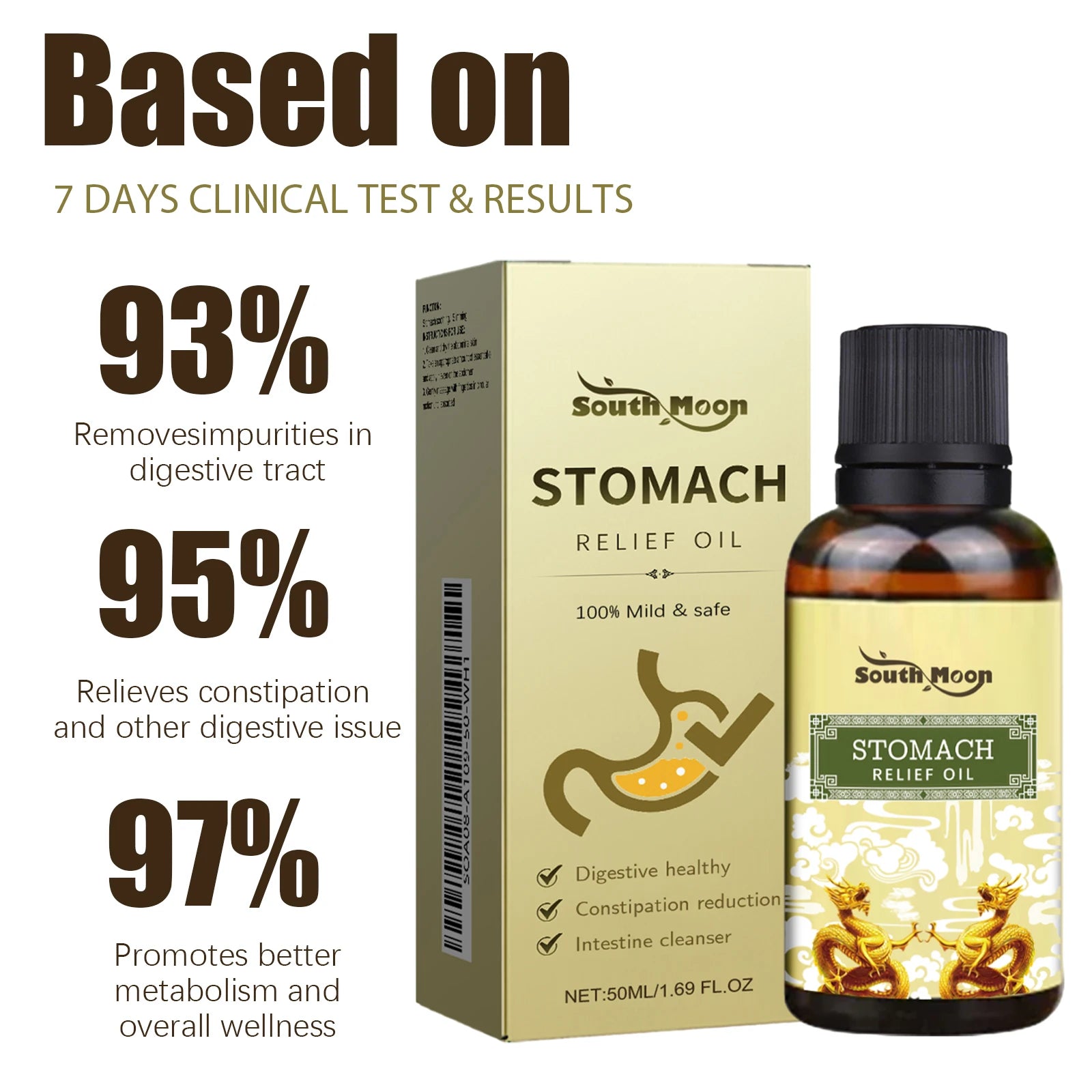 Stomach Relief Oil and Constipation Massage Oil for Daily Abdominal Skin Comfort - 9