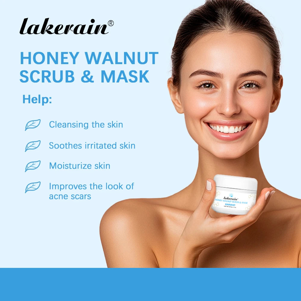Honey Facial Scrub and Exfoliating Face Mask for Radiant Skin and Deep Cleansing - 3