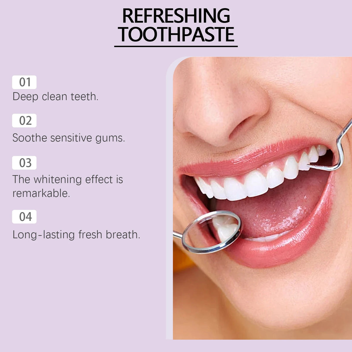 Brightening Toothpaste and Stain Remover for Daily Oral Hygiene and Whiter Smile