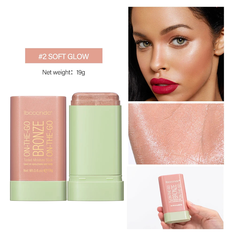 Contour Bronzer Stick and Face Sculpting Makeup for Daily Glowing Complexion - 18