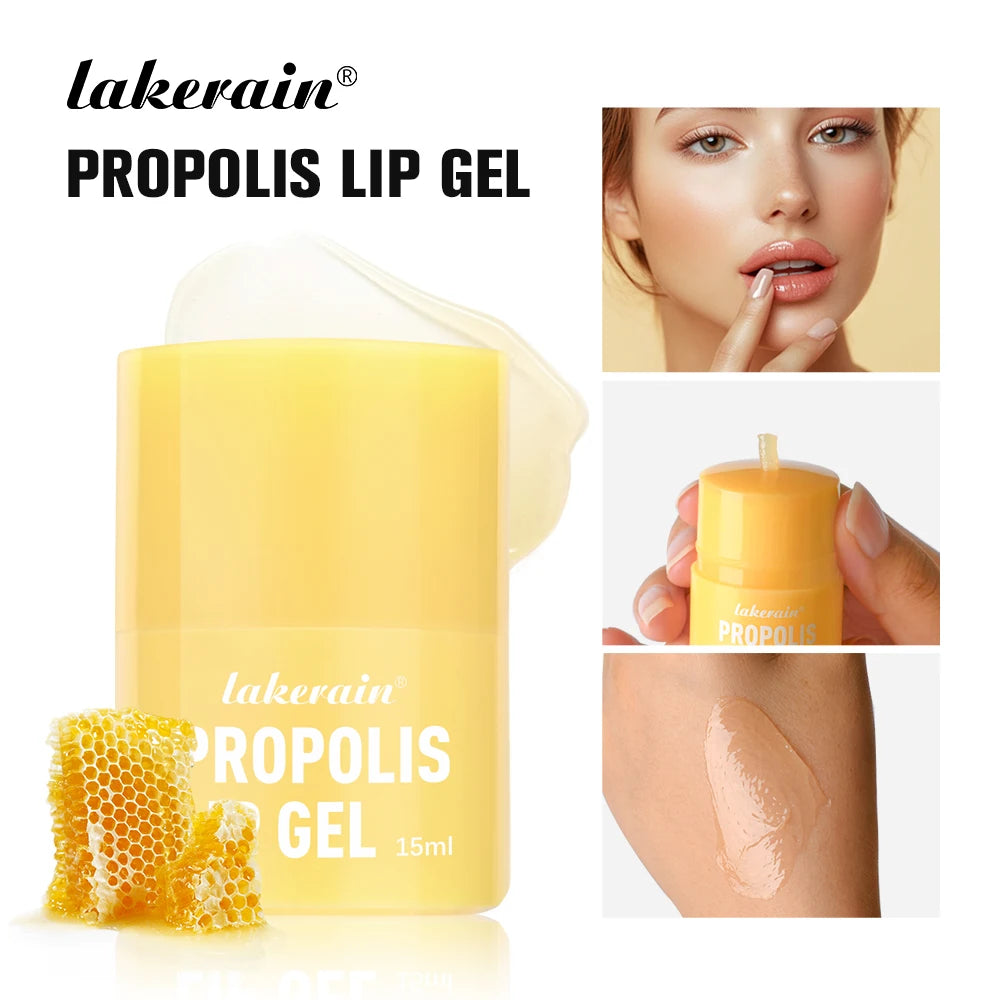 Propolis Lip Gel and Hydrating Lip Mask for Overnight Repair and Dry Lip Care