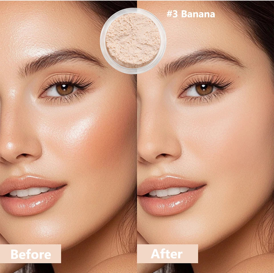 Set and Bake Powder and Oil Control Face Makeup for All Day Matte Finish - 10