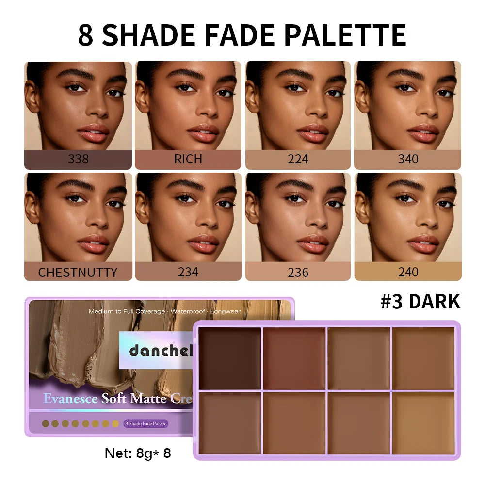 Cream Concealer Palette and Makeup Contour Kit for Flawless Daily Face Sculpting