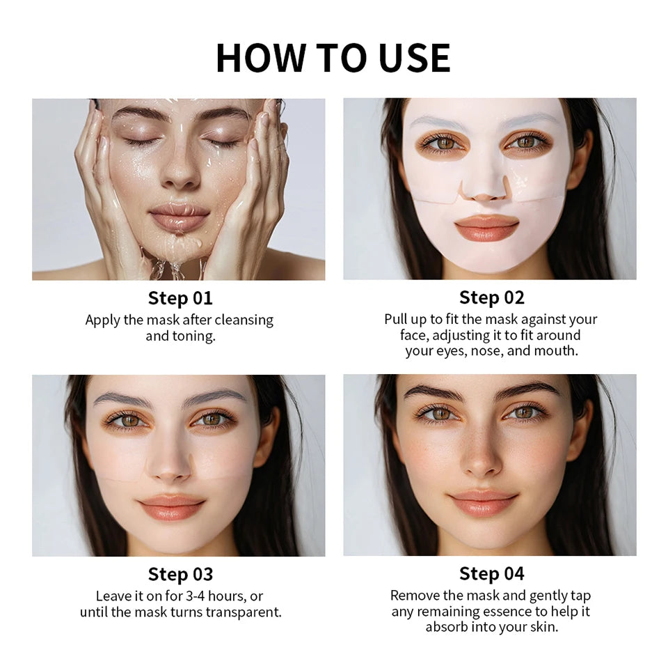 Collagen Deep Face Mask and Hydrating Overnight Sheet for Radiant Skin Care - 13