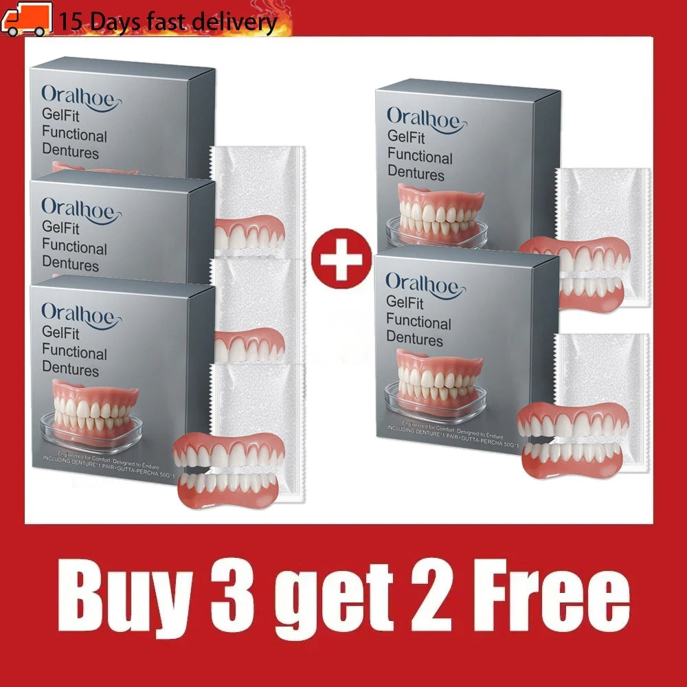 Silicone Dentures and Cosmetic False Teeth for Temporary Tooth Loss and Smile Restoration - 8