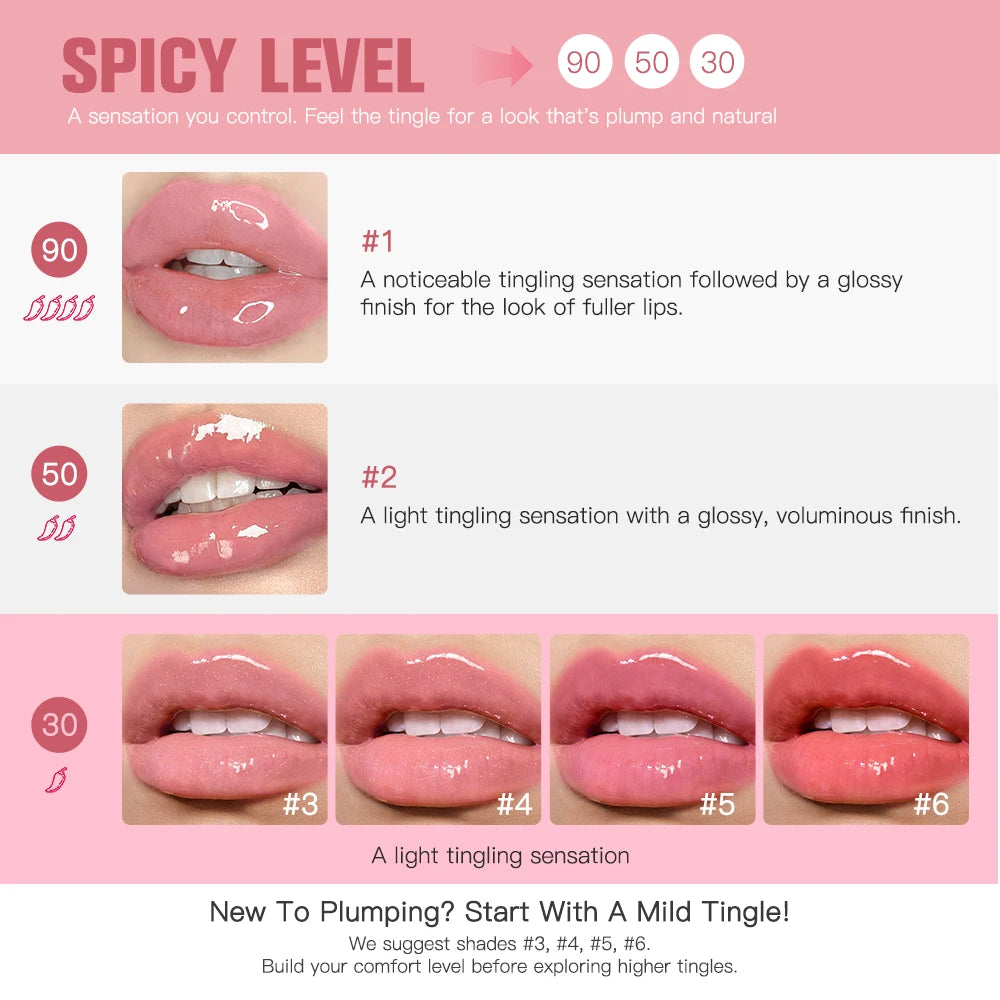 Instant Lip Plumper and Volumizing Gloss for Fuller Looking Lips and Daily Beauty - 3