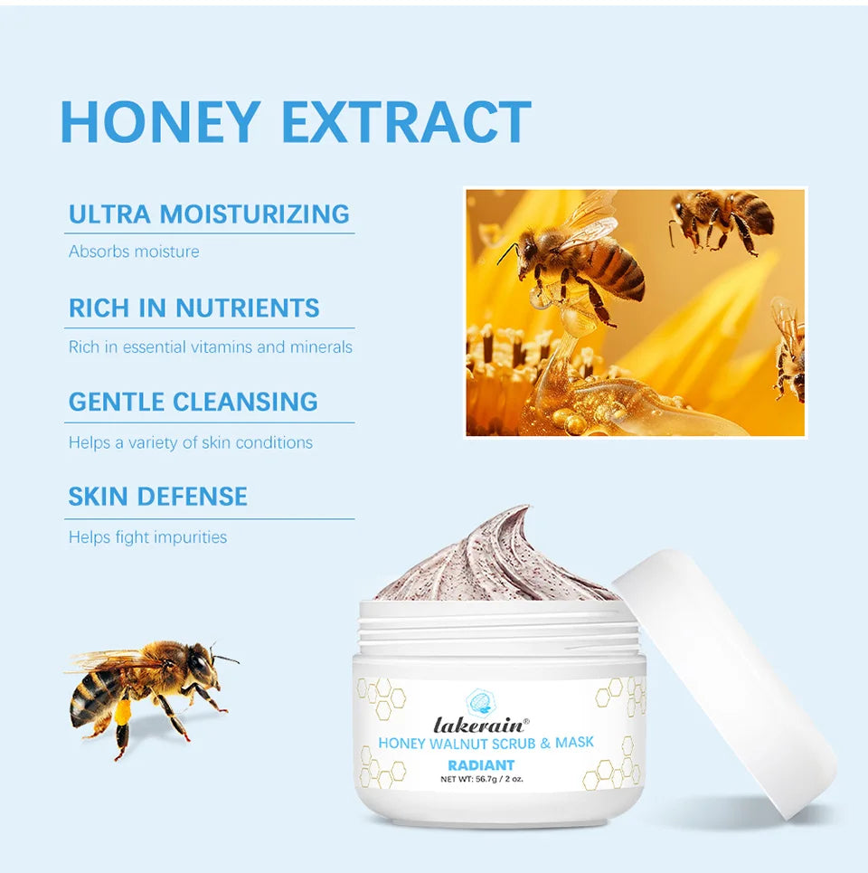 Honey Facial Scrub and Exfoliating Face Mask for Radiant Skin and Deep Cleansing - 10