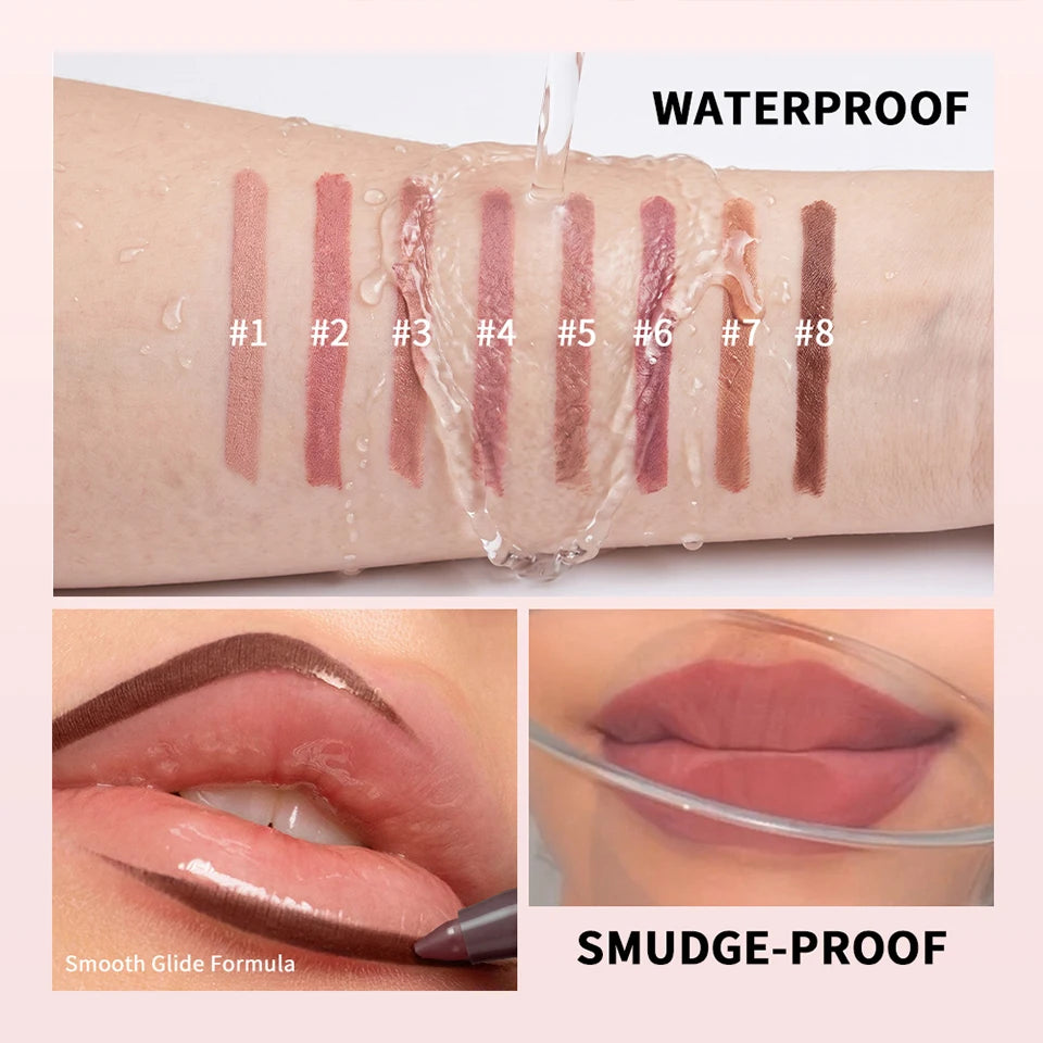 Stain Lip Liner and Matte Contour Pen for long lasting everyday lip shaping