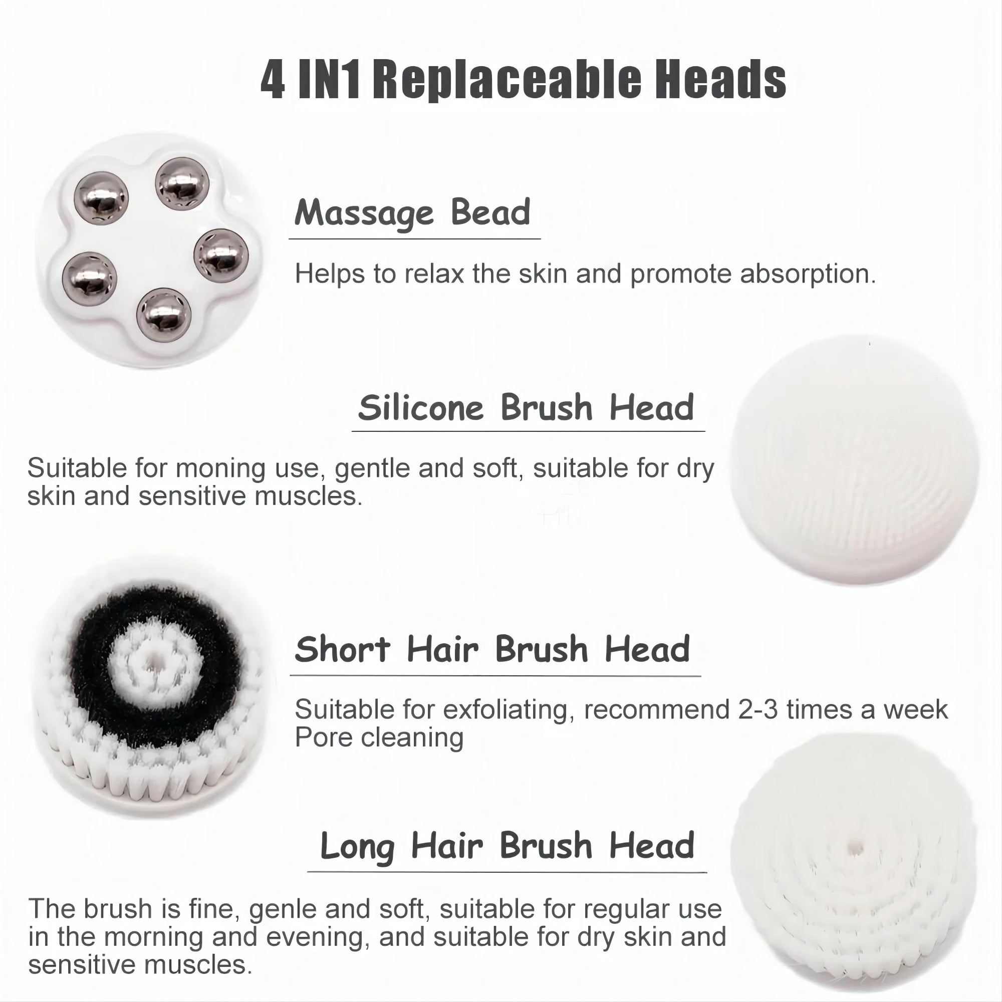 Electric Facial Cleansing Brush and Pore Cleaner for Daily Skincare Routine - 14