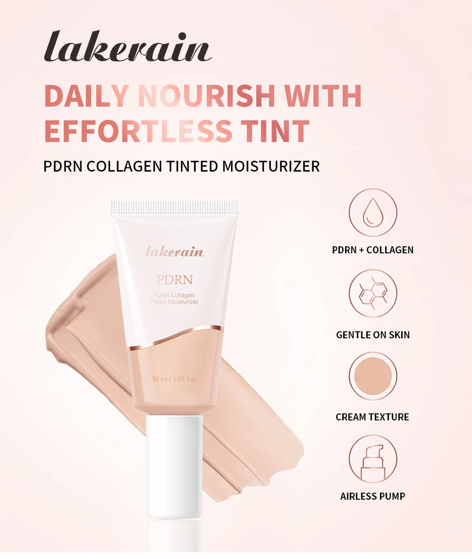 PDRN Collagen Tinted Moisturizer and Radiant Skin Foundation for Daily Glow Makeup - 7