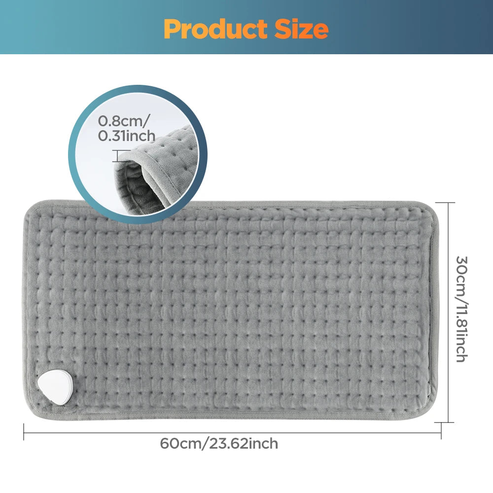 Electric Heating Pad and Thermal Warming Mat for Home and Office Pain Relief