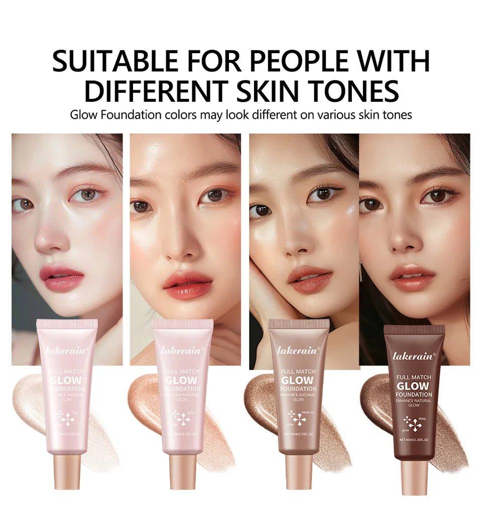Liquid Glow Foundation and Illuminating Makeup Base for Radiant Skin Coverage - 8