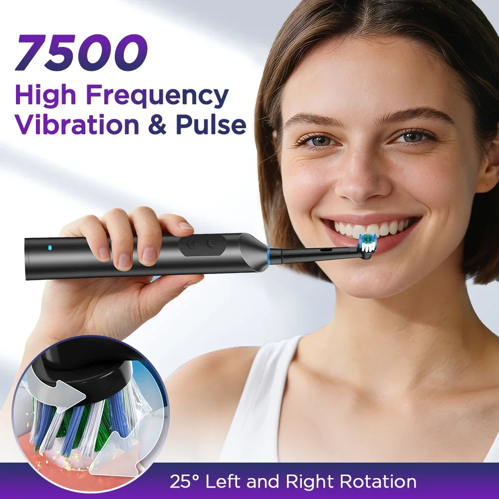 Rotating Electric Toothbrush and Rechargeable Oral Care Device for Adults