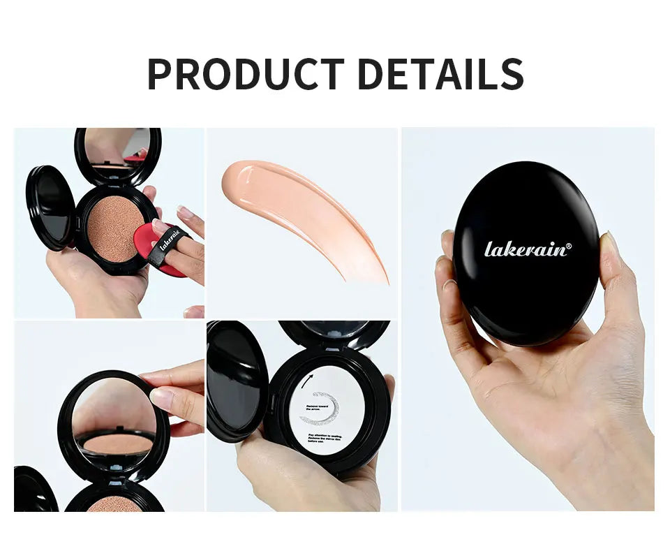 Semi Matte CC Cream Cushion and Long Lasting Foundation for Flawless Face Makeup