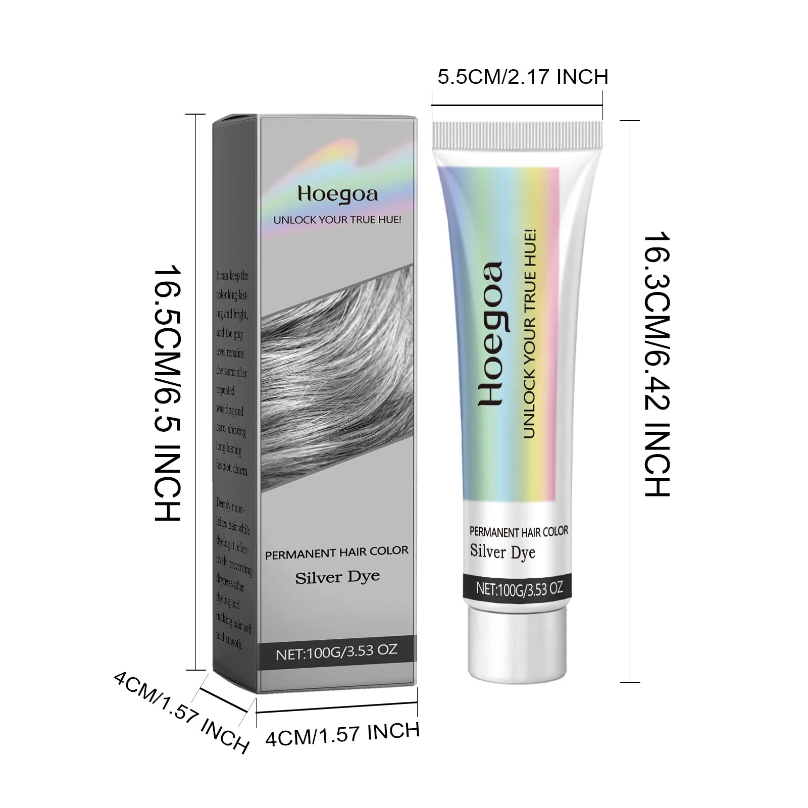 Permanent Silver Hair Dye and Gray Hair Color Cream for Salon Quality Results - 7